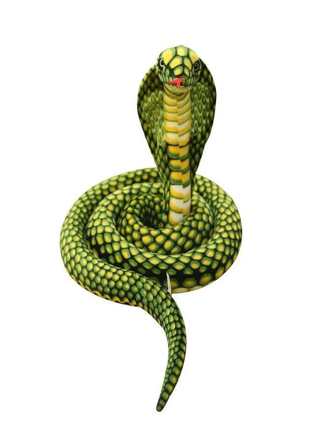 Refavor Large Realistic Snake Plushies - 70" Cobra Snake Stuffed Animals Toys, Gifts & Party Decorations (Green) - Image 1